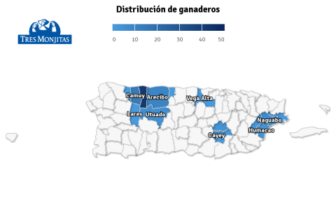 1. Vaquería Tres Monjitas recoge leche fresca a diario, en diversas fincas puertorriqueñas, mayormente destacadas en el área norte, centro y este de la isla.