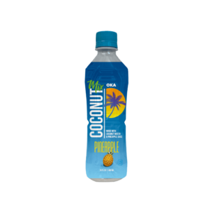 OKA Coconut Mix Pineapple. Made with coconut water and pineapple juice. 15.6oz