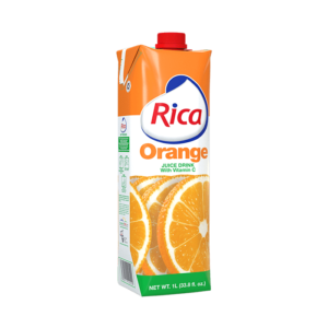 Rica Orange Juice Drink with Vitamin C 33.8 Oz